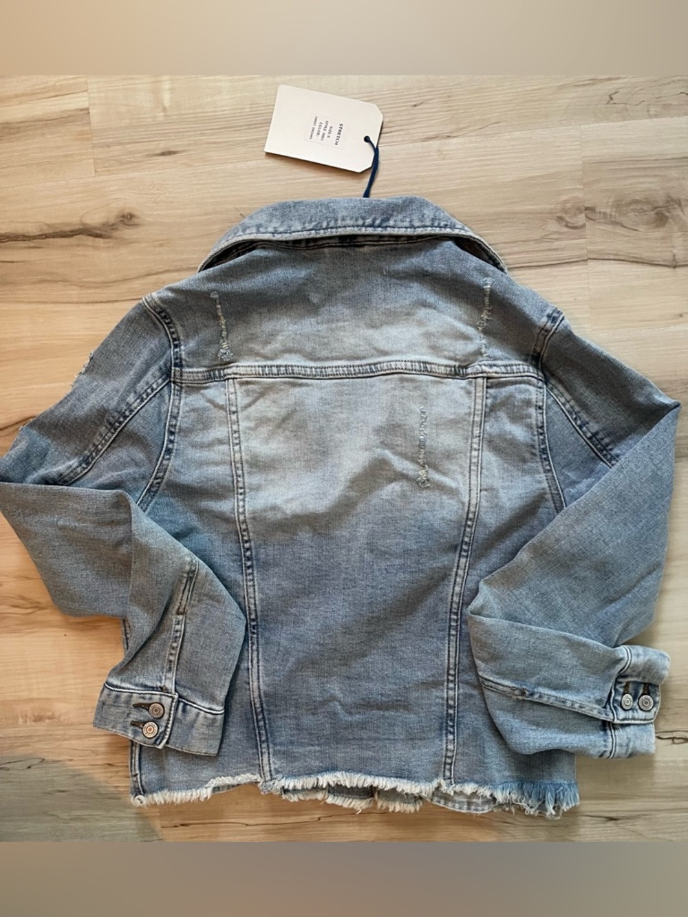 eunina Light Blue Denim Trucker Jacket - Picture 3 of 4